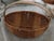 Antique Woven Splint Buttocks Basket Gathering Basket For Sale - Image 4 of 7