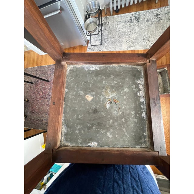 Wood Vintage Walnut and Cane Jardiniere Planter For Sale - Image 7 of 9