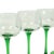 Vintage Luminarc Alsace Wine Glasses with Green Base, 1970s, Set of 10 For Sale - Image 9 of 14