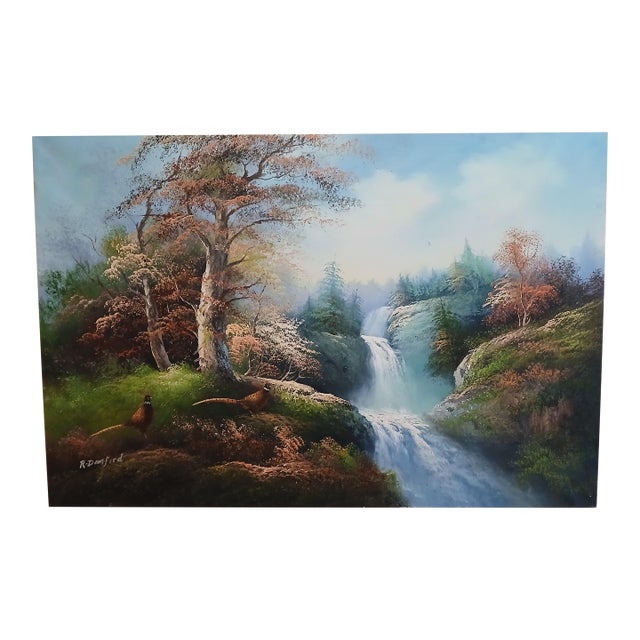 1990s Landscape Oil Painting Signed by Robert Danford For Sale