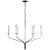Traditional Ian K. Fowler for Visual Comfort Signature Belfair Large Chandelier in Aged Iron For Sale - Image 3 of 5