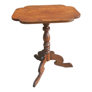 19th Century Victorian Tilt-Top Mahogany Side Table