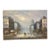 Mid 20th Century Mid Century Modern Parisian Street Scene Sign Original Oil Painting by Burnett For Sale