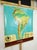 The vintage Cram's Physical Political roll up school map of South America, crafted from pine wood, steel, and canvas, is a...