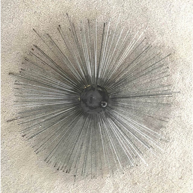 Curtis Jere 1960s Vintage Mid-Century Curtis Jere Handmade Bike Spokes Sunburst For Sale - Image 4 of 12