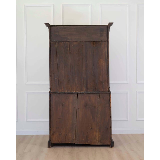 Black Mid 20th Century Swedish Gustavian Style Secretary and Vitrine For Sale - Image 8 of 9