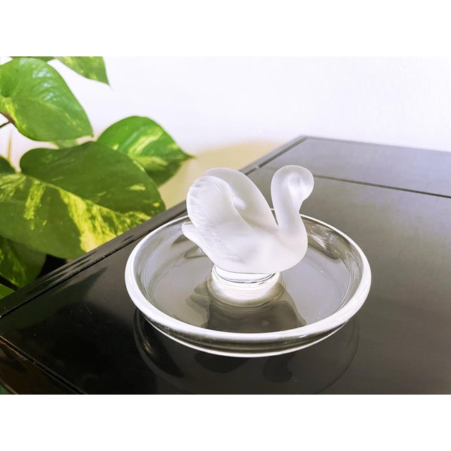 1980s Vintage Swan Ring Holder from Lalique, 1980s For Sale - Image 5 of 11