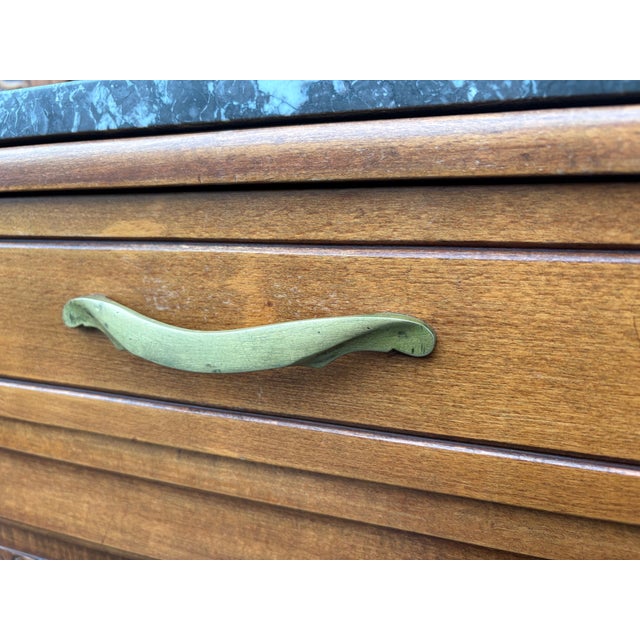Art Nouveau Sideboard with Marble Top and Mirror, 1890s For Sale - Image 17 of 18