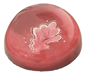 Pink Oak Leaf Paperweight | Lizzet Frausto