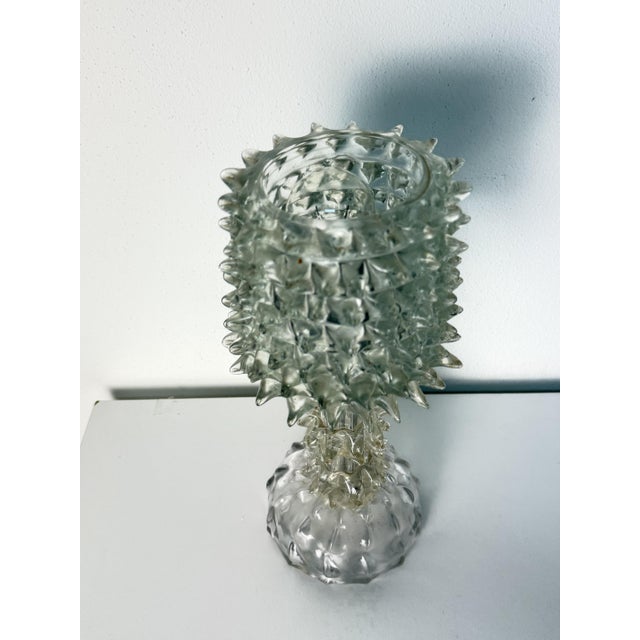 Rostrato Murano Glass Table Lamp in the style of Barovier & Toso, 1940s For Sale - Image 8 of 12