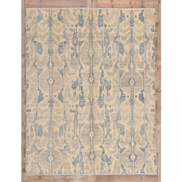 Vintage Ikat Area Rug 07’10 X 10’00 For Sale - Image 9 of 9