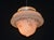 Art Deco Floral Glass Pendant Light with Chrome Fittings, 1930s For Sale - Image 3 of 14