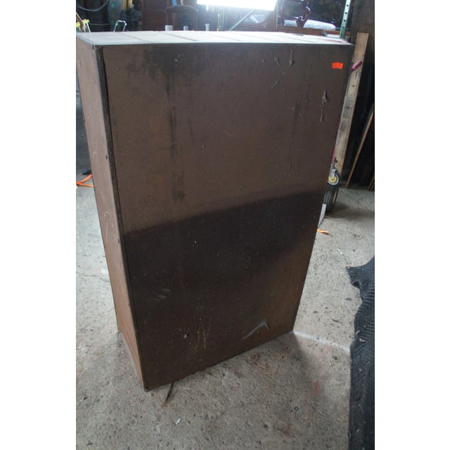 Antique NCR National Cash Register Industrial Iron Steel Index File Cabinet For Sale - Image 10 of 12