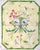 Traditional Watercolor Design for a Celadon Rug W/ X'd Tennis Racquets 1970 by George Wells (1906–1988) For Sale - Image 3 of 5