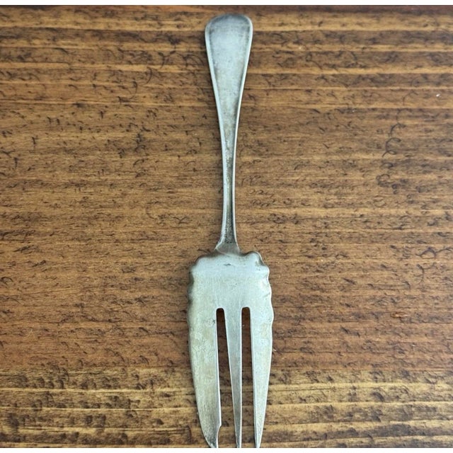 Late 19th Century Silver Fork Pie Pastry 5 1/2" Whiting Marked Sterling For Sale - Image 6 of 6