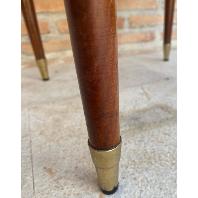 French Bronze Mounted Center, End or Sofa Table with Black Marble Top, 1940s For Sale - Image 6 of 18