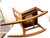 Wood Antique Stomps-Burkhardt Maple Slipper Sewing Rocker With Caned Seat, Early 20th Century For Sale - Image 7 of 8