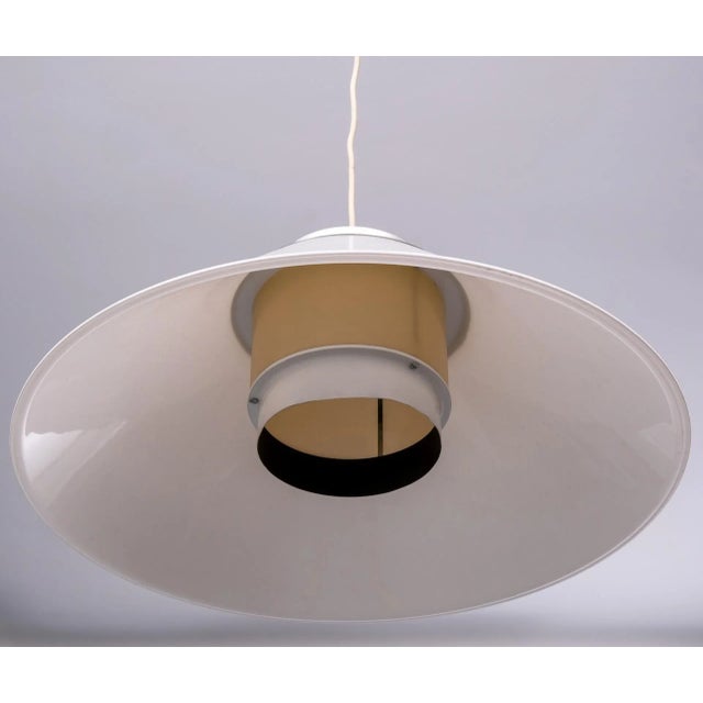 White Large Pendant Lamp by Per Sundstedt for Ateljé Lyktan, 1970s For Sale - Image 8 of 15