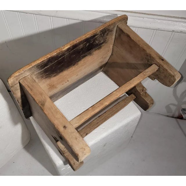 Wood Early 19thc Pueblo Indian Foot Stool For Sale - Image 7 of 8