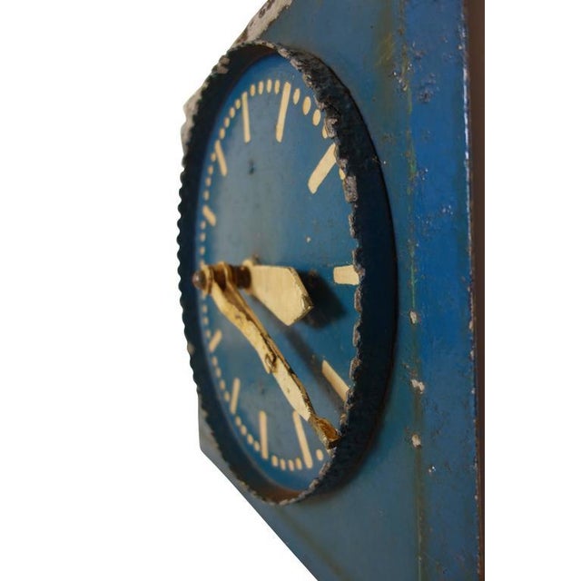 Early 20th Century Double-Sided Clock Teaching Aid For Sale - Image 5 of 9