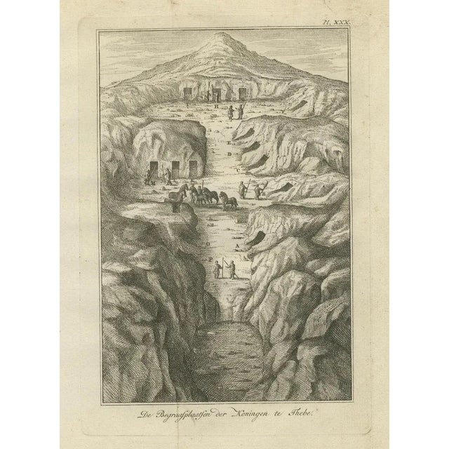 Black Royal Tombs in the Valley of the Kings, Thebes View, Egypt, 1776, Print For Sale - Image 8 of 10