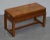 Burr Yew Wood Military Campaign Gun Case Side Table on Original Base For Sale - Image 3 of 18