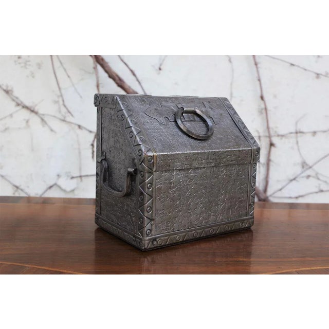 Handmade bin made of aluminum from the 50s.