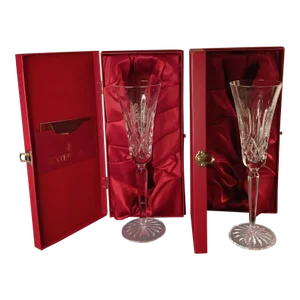 Pair of Waterford Singing Birds 12 Days of Christmas Flutes