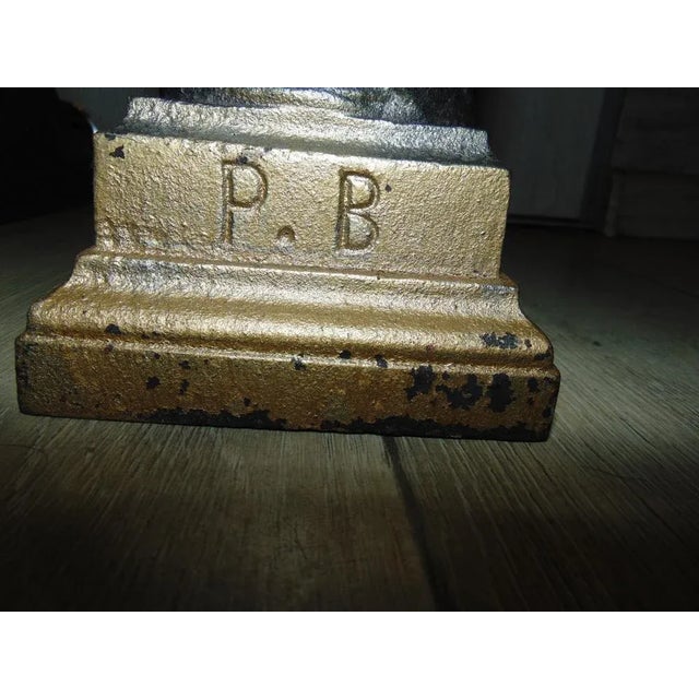 Art Noveau Cast Iron Fireplace Bases with Figures For Sale - Image 5 of 10