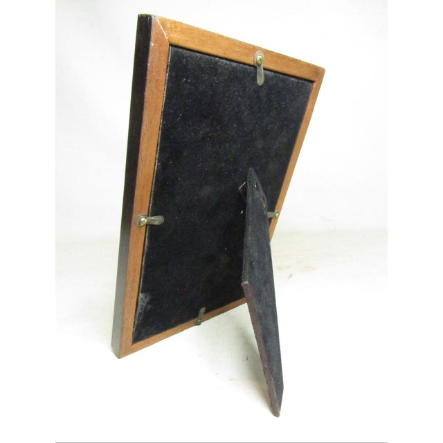 Wood Antique Anglo Indian Micromosaic Inlaid Photo Frame For Sale - Image 7 of 13