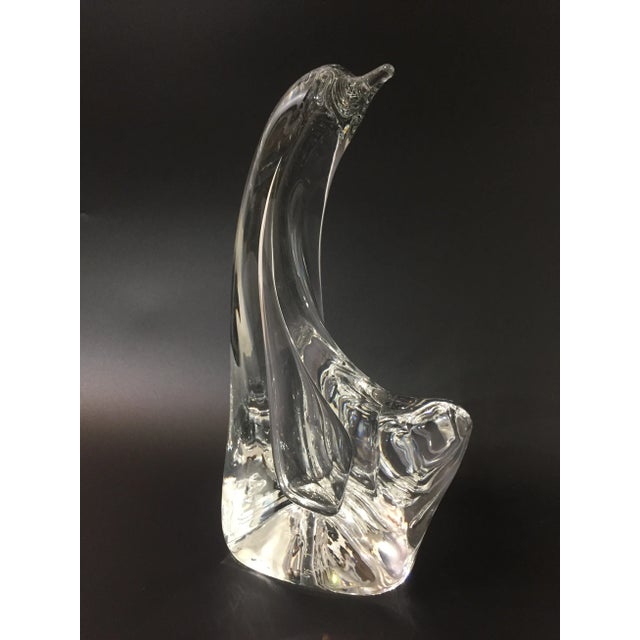 Mid Century Modern Italian Blown Glass Penguin Art Sculpture by Mario Brogi For Sale - Image 4 of 12