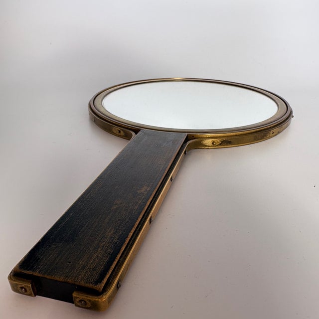 Vintage Art Deco Hand Mirror by Ivar Ålenius Björk for Ystad-Metall, 1930 For Sale - Image 9 of 9