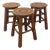 Vintage Wooden Stools, 1960s, Set of 3 For Sale