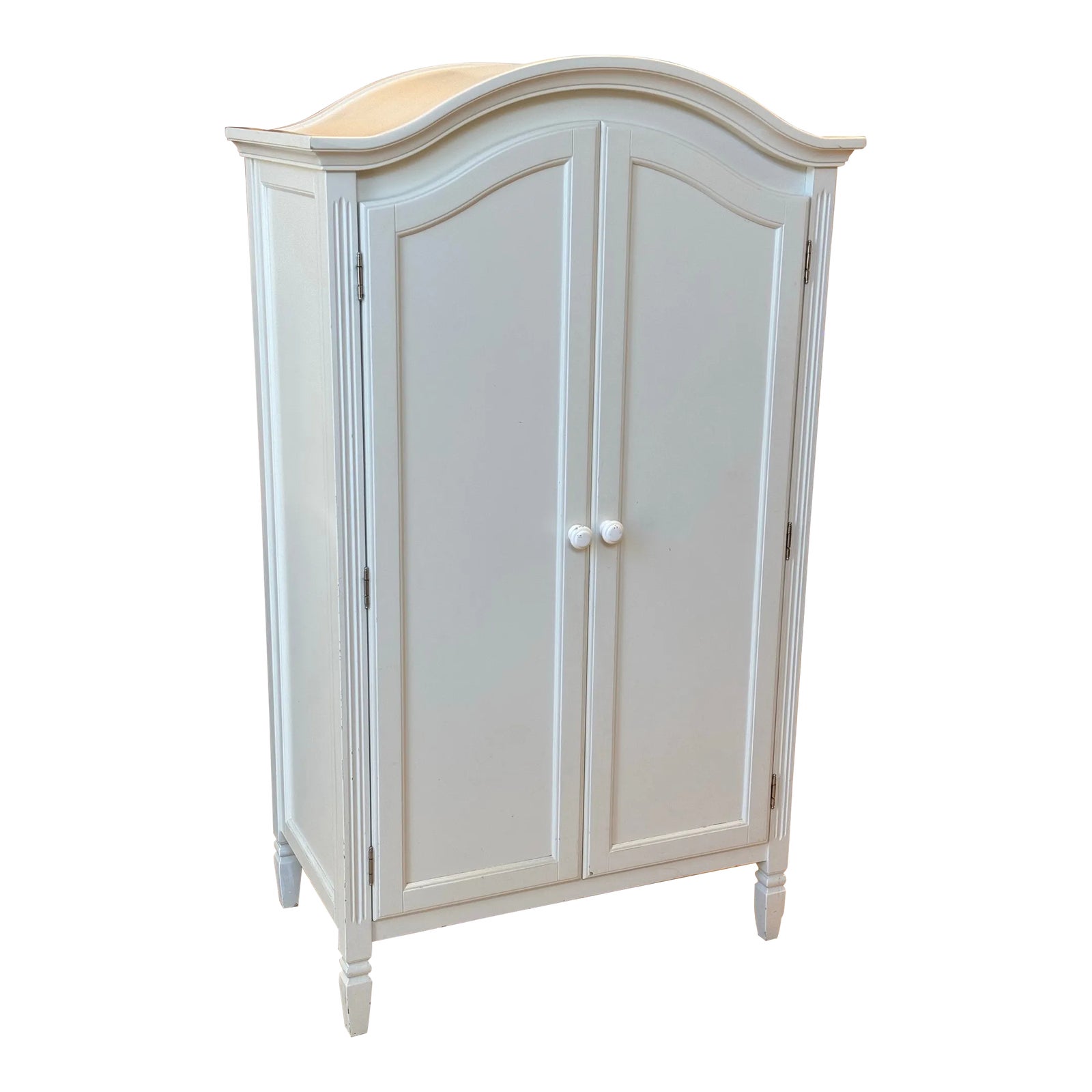 Pottery Barn Kids White Madeline Armoire | Chairish