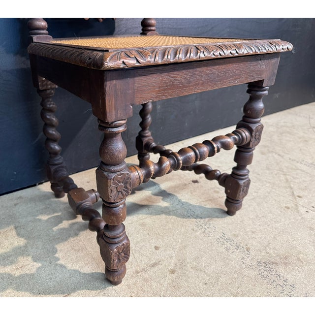 Antique French Carved Oak Dining Chairs, 1860, Set of 6 For Sale - Image 6 of 15