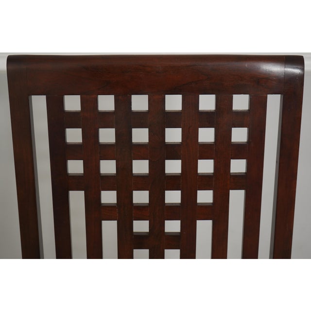 2000 - 2009 Set of 8 Stickley Metropolitan Collection Cherry Dining Chairs For Sale - Image 5 of 18
