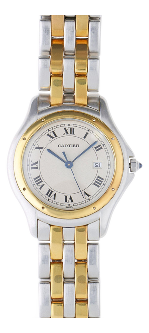 Cartier Panthère Cougar 187904 33mm Two-Tone 18k Circa 1990 Watch