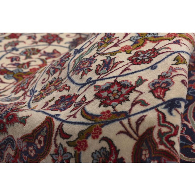 Vintage Persian Isfahan Rug, 06'07 X 10'03 For Sale In Dallas - Image 6 of 10