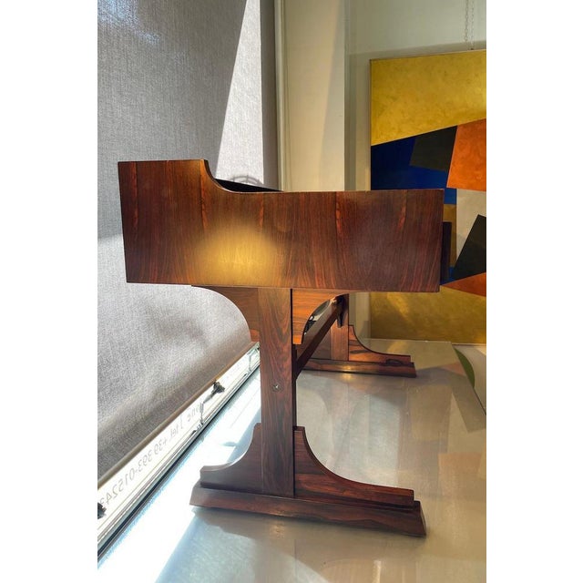 Walnut Center Desk with Drawers, 1960s For Sale - Image 17 of 18