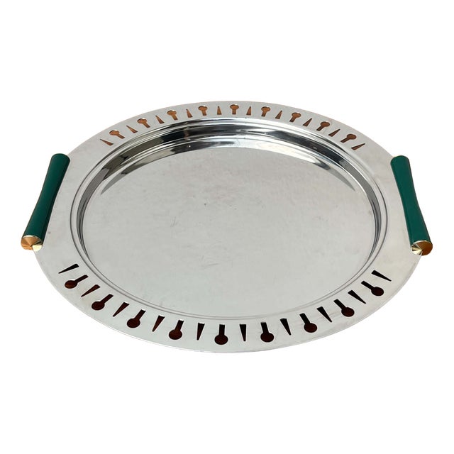 Postmodern Metal Tray from Inoxbeck, Italy, 1980s For Sale