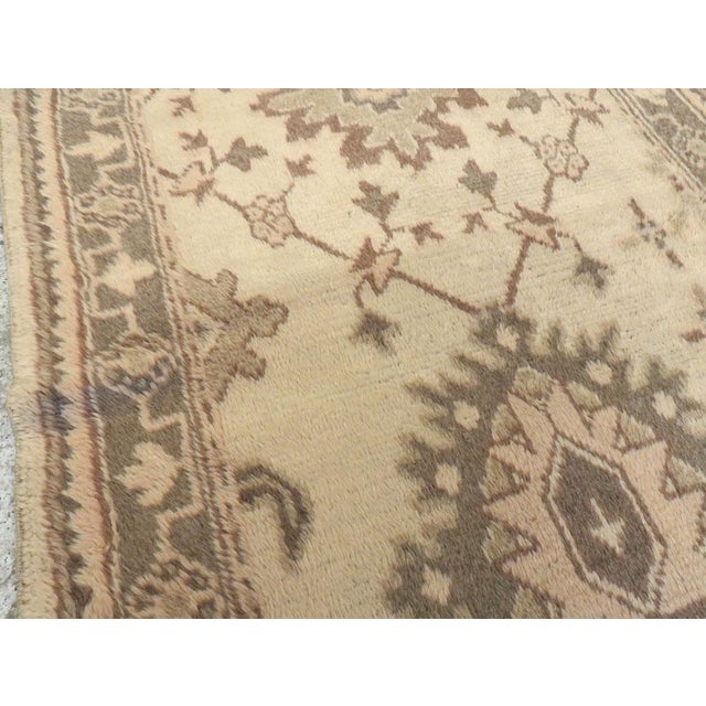 Mid 20th Century Galerie Shabab Collection Mid-20th Century Handmade Turkish Oushak Runner For Sale - Image 5 of 10