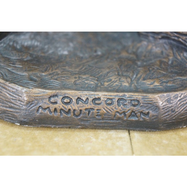 1987 Terrance Patterson Bronze Patinated Terracotta Concord Minute Man Statue For Sale - Image 13 of 14