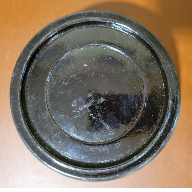Chinese Round Black Lacquer Chinese Stand For Sale - Image 3 of 4