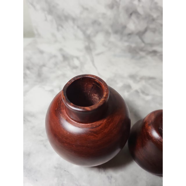 1990s 1990s Hand-Carved Wood Pear Stash Box For Sale - Image 5 of 13