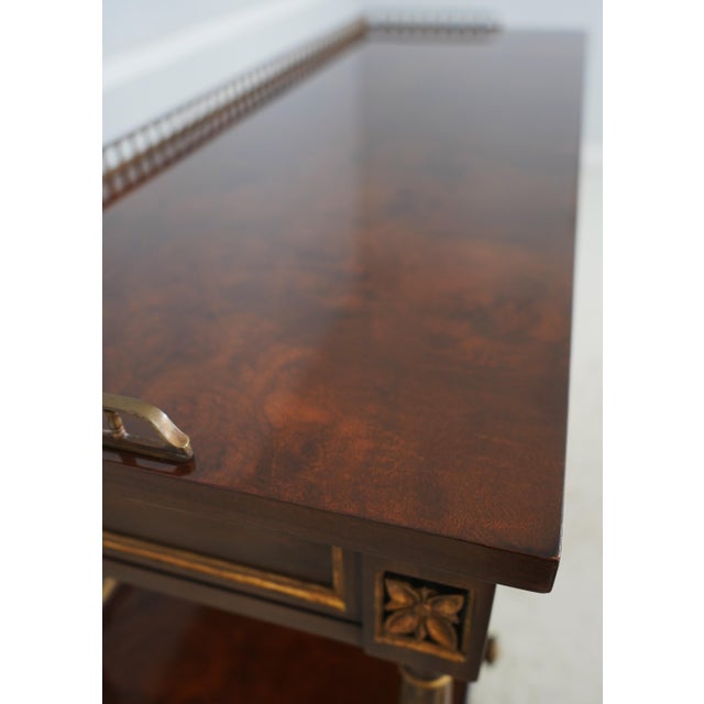 Karges Walnut French Louis XVI 3 Tier Server For Sale - Image 10 of 18