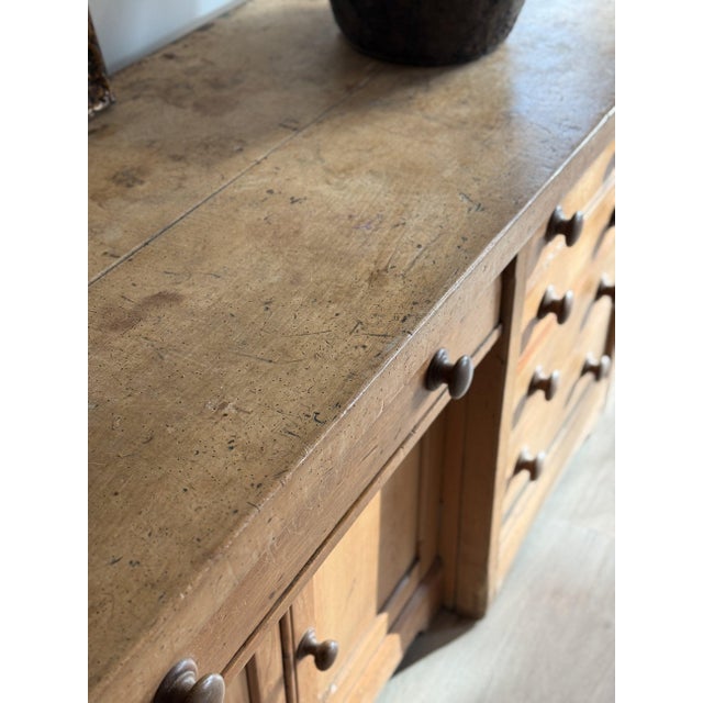 Monumental Antique English Pine Sideboard For Sale - Image 4 of 7