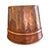 Metal 19th Century Antique Hand-Hammered Dovetailed Brazed Copper Cachepot For Sale - Image 7 of 9
