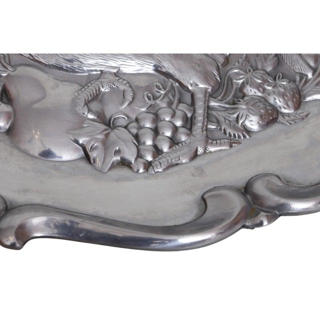Late 20th Century Lenox Pewter Turkey Serving Platter For Sale In Tampa - Image 6 of 8