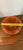 Glass Vintage Murano Style Orange Art Glass Bowl – Sculptural Swirl Ribbed Centerpiece For Sale - Image 7 of 8