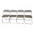 Vintage Castelli Italy Chrome & Glass Dining Set – 4 Piretti Style Lucite Chairs For Sale